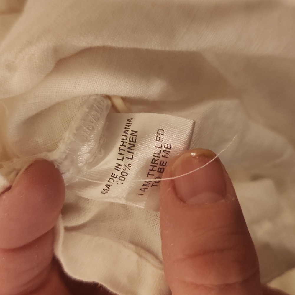 Flax Linen Button Down Blouse - image 6